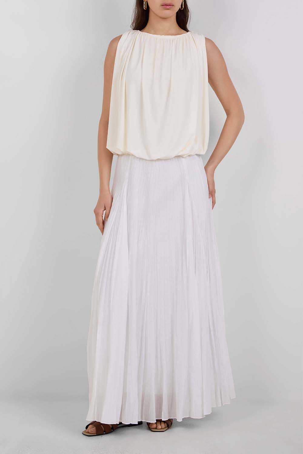 חצאית מקסי פליסה